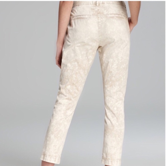 CURRENT / ELLIOTT Classic Crop Taper Leg The Buddy Trousers, Bleached Dune, 26 - Picture 2 of 6